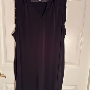 Michael Kors Black Sleeveless V-Neck Tank Top